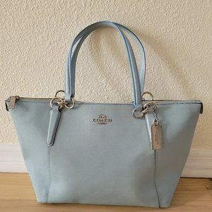 Coach Ava with glitter Blue Tote Bag